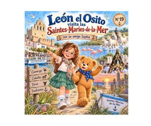 León el Osito visita Saintes-Maries-de-la-Mer: N°19 - Una aventura en la Camarga entre caballos blancos, flamencos rosas y la peregrinación gitana (León el osito visita Francia)