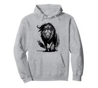 León Elegante y de Moda como diseño artístico Sudadera con Capucha