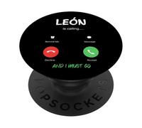 León está Llamando y Debo IR a Nicaragua Viajando PopSockets PopGrip Adhesivo