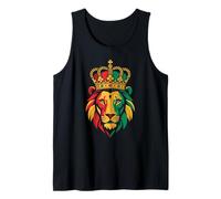 León etíope de Judá Corona Sion Reggae Camiseta sin Mangas