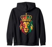 León etíope de Judá Corona Sion Reggae Sudadera con Capucha
