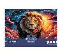 León Fierce Puzzle De 1000 Piezas, Juego Educativo, Desafío, para Adultos Y Niños Mayores De 12 Años Un Rompecabezas Desafiante - Decoración del Hogar 38x26cm/1000pcs