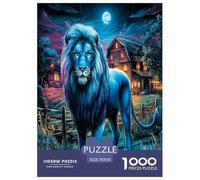 León Fierce Puzzle De 1000 Piezas, Moderno DIY,Entretenimiento Creativo Clásicos para Adultos Y Niños A Partir De 12 Años Un Rompecabezas Desafiante - Obra De Arte 70x50cm/1000pcs