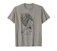 León gobierna el rey real salvaje Fierce Depredador Jungle Vibe Camiseta