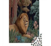 León in The Magical Bosque,Rompecabezas para Adultos 38x26cm/1000pcs,Juegos De Desafío De