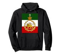 León iraní y Sol Pahlavi Corona Símbolo Patrimonio Sudadera con Capucha