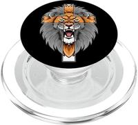 León Jesús Cruz Dios Bendiga la Biblia El Camino Verdad Arte EN LA ESP PopSockets PopGrip para MagSafe