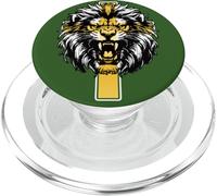 León Jesús Cruz Dios Bendiga Puedo Hacer Todo A Través de Cristo PopSockets PopGrip para MagSafe