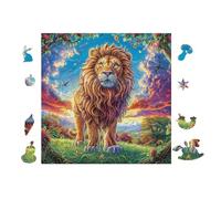 León King Jardín de Flores Rompecabezas 100 Piezas Cartón para Niños Mayores 14 Años Entretenimiento Casa Antiestrés Detalle San Valentín Detalle Único Original 28x28cm