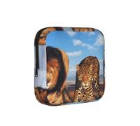 León, Leopardo y Tigre luchan por Comida (Impreso),Bolsas para Guardar compresas sanitarias, Bolsas para la menstruación para Mujeres y Adolescentes.