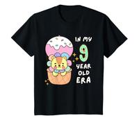 León Lindo 9º Cumpleaños En Mi Era De 9 Años Divertido Animal Camiseta