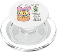 León Lindo 9º Cumpleaños En Mi Era De 9 Años Divertido Animal PopSockets PopGrip para MagSafe