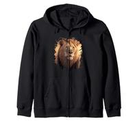 León majestuoso en la Sabana Africana Sudadera con Capucha