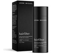 LEON MIGUEL Hair Fiber - Fibras Capilares - Keratin Fibers 100% Natural para Disimular Calvicie y Aumentar el volumen. Maquillaje Capilar por hombres y mujeres - 25 Gramos Neto (RUBIO MEDIO)