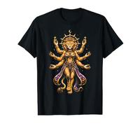León Mujer Diosa Celestial Fantasía Mística Mujeres Chicas Camiseta gráfica económica