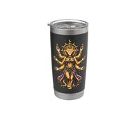 León Mujer Diosa Celestial Fantasía Mística Mujeres Chicas Vaso térmico de acero inoxidable de doble pared