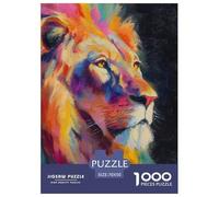 León Puzle 1000 Piezas Animals - Antiestrés Y Mindfulness, Piezas Firmes, Detalle Fino, Póster Incluido, 70x50cm/1000pcs