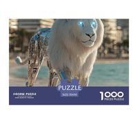 León Puzle 1000 Piezas Animals - Desafío Decorativo, Mindfulness En Pareja, Póster 1:1, 70x50cm/1000pcs