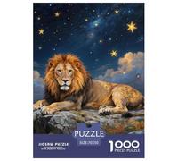 León Puzle Regalo Creativo Decoración del Hogar 1000 Piezas Vida Silvestre Rompecabezas Juego De Habilidad para Adultos Y Niños A Partir De 14 Años 70x50cm/1000pcs