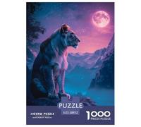 León Puzzle 1000 Montañas Y Puzzles Del Mar Juegos De Actividades Familiares Estimulantes Decoración De Pared De La Casa De Cartón 100% Reciclated Para Adultos Y Niños Mayores De 14 Años 52x38c