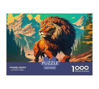 León Puzzle 1000 Pièces Pour Adultes Et Enfants Dès 14 ANS Jeu Cadeau Unique De Qualité Supérieure - Activité Familiale Parfaite 70x50cm/1000pcs