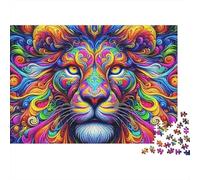 León Puzzle - 300 Piece Cromático Otro Reino Rompecabezas Relajante & Reto De Decoración Hogar (Diversión Familiar, 12+ Años)