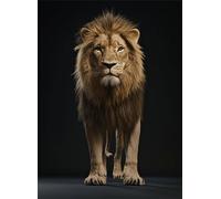 León Puzzle de 1500 Piezas para Adultos, Puzzle Animal Rompecabezas Adultos Pieza de Madera Juegos, Obra de Arte de Juego de Rompecabezas, para Decoración del Hogar Regalos Regalos 87x57cm g-950