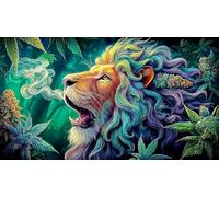 León Puzzle Imposible,desafío for Adults Juego edugatoivo 1000 Piezas Obra de Arte de Juego de para Adultos, Regalos a Partir de 14 Años 38x52cm/1000pcs