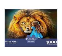 León Puzzles 1000 Piezas Un Desafiante Juguetes Resistentes A La Presión para Toda La Familia Regalos Familiares para Adultos Y Niños 38x26cm/1000pcs