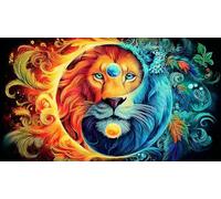 León Puzzles Imposible,desafío for Adults Entretenimiento Creativo 1000 Piezas Obra de Arte de Juego de para Adultos, Regalos a Partir de 14 Años 38x52cm/1000pcs