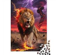 León Puzzles Pour Adultes 1000 Pièces Jeu Éducatif Jouets Défi Artisanat Cadeau Famille Décoration Intérieure Adultes & Enfants Des 14 ANS 1000pcs (75x50cm)