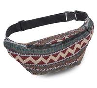 Leon Riñonera Bauchtasche Hüfttasche 100% Algodón Fanny Pack Belly Belt Moon Bag Bumbag Boho Hippie Tribal para Mujer y Hombre, Talla única para todos