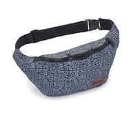 Leon Riñonera Riñonera de cintura Riñonera de cadera 100% algodón Fanny Pack Belly Belt Moon Bag Bumbag Boho Hippie Tribal Mujer Hombre (DklBlauBeigeSpyro), Talla única para todos