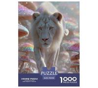 León Rompecabezas 1000 Piezas Animals - Desafío para Adultos, Impresión HD Mate, Decoración Mural, Caja Regalo, 70x50cm/1000pcs