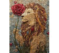 LeóN Rosa Puzzle 6000 Piezas, Rompecabezas Adultos Puzzle, Desafiante Puzzles de Decoración Juego de, Entretenimiento Juego Educativo para Toda la Familia, para Regalo Decoración DX0YL7-675