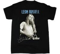 Leon Russell Vintage 90s Signature For Fan All Size ShirtBlackL