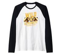 León salvaje en el Parque Nacional del Serengeti africano Safari Tanzania Camiseta Manga Raglan