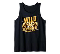 León salvaje en el Parque Nacional del Serengeti africano Safari Tanzania Camiseta sin Mangas