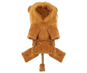 León sudadera con capucha para gato, disfraz de león de perro - Lion Mane Dogs Trajes | Ropa divertida linda con capucha para mascotas para chihuahua, yorkshire terrier, Bulldog francés