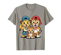 León Tigre Leopardo Amigos Camiseta