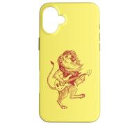 León Tocando Guitarra Animal Guitarrista Músico Carcasa para iPhone 16 Plus