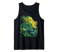 León Tréboles Bosque Día de San Patricio Estética Forestcore Camiseta sin Mangas