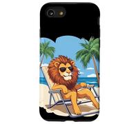 León viviendo su mejor vida en unas vacaciones tropicales Carcasa para iPhone SE (2020) / 7 / 8