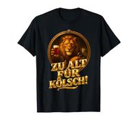 León y Cabra con Texto en alemán ZU ALT FÜR KÖLSCH Camiseta