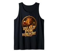 León y Cabra con Texto en alemán ZU ALT FÜR KÖLSCH Camiseta sin Mangas