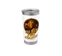 León y cabra con texto en alemán "ZU ALT FÜR KÖLSCH" Vaso térmico de acero inoxidable de doble pared
