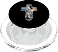 León y Cruz Jesús Inspirador Fe Cristiana Religiosa PopSockets PopGrip para MagSafe