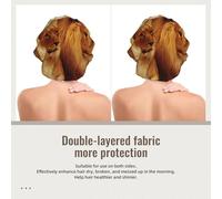 León y leona africanos,Gorro de dormir de satén ajustable para adultos, de seda, elástico, para dormir, para mujer