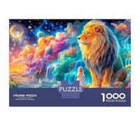 León y niña en Cosmic Wonder Puzzle De 1000 Piezas el León Juego Clásico para Niños Y Adultos, Reciclado 52x38cm/1000pcs