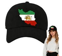 León Y Sombrero Para El Sol Persas Iraníes Pasados de Mod-a De La Bandera | Haga Grande Al Viejo Irán Otra Vez Gorra | Gorra Con Tema Cultural Ajustable Y Transpirable, Para Amigos, Adultos,Unisexo